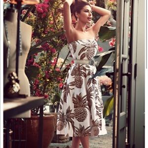 NWOT Eva Mendes Del Mar Pineapple Dress
